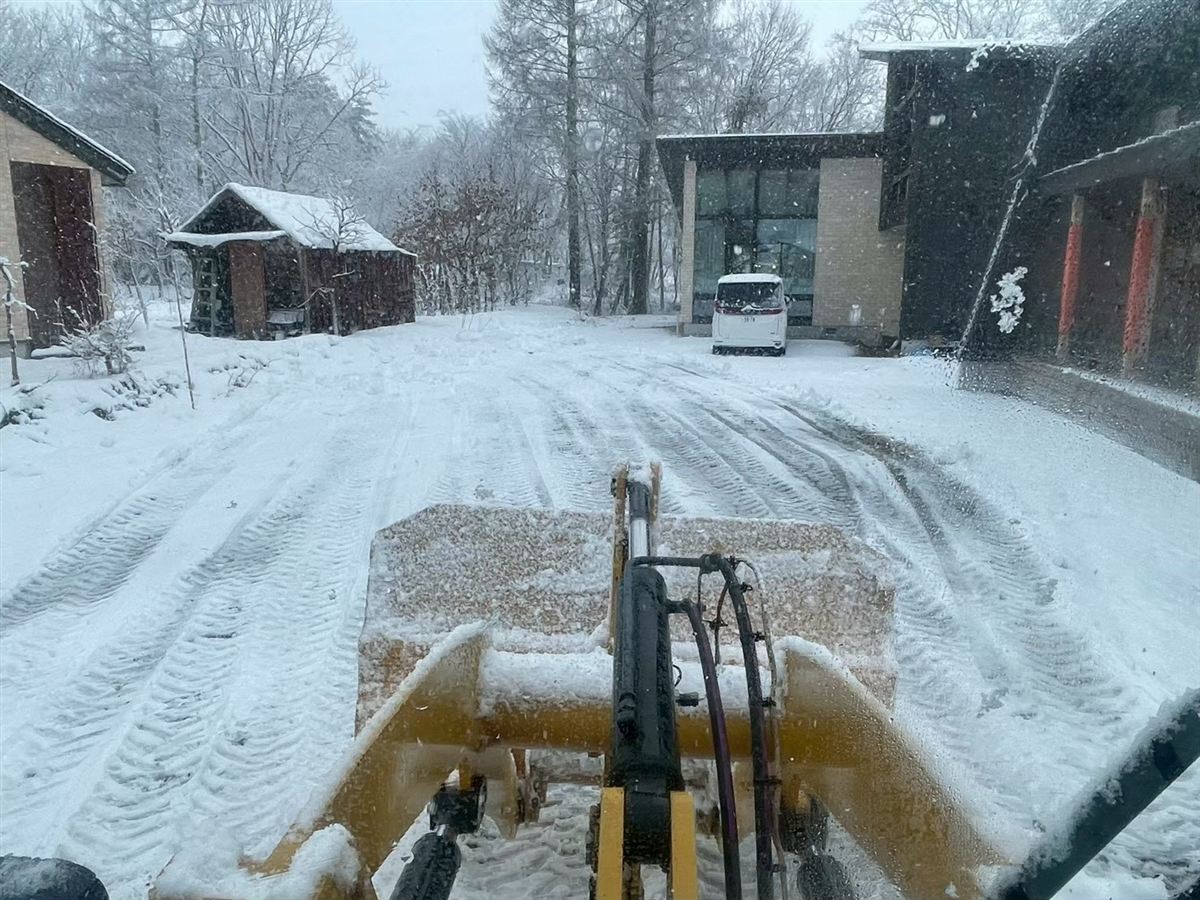 敷地内通路の除雪